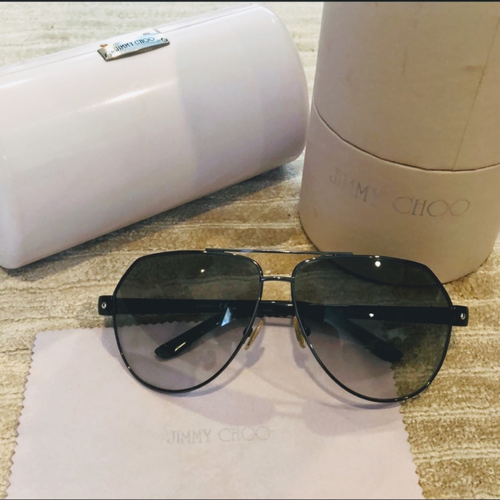 Jimmy Choo Studded Black Sunglasses